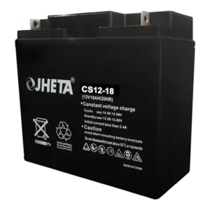 Batería 12V 18Ah sellada Jheta CS12-18 para UPS y sistemas de seguridad