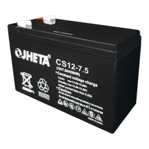 Batería 12V 7.5Ah sellada Jheta CS12-7.5 para UPS y sistemas de alarma