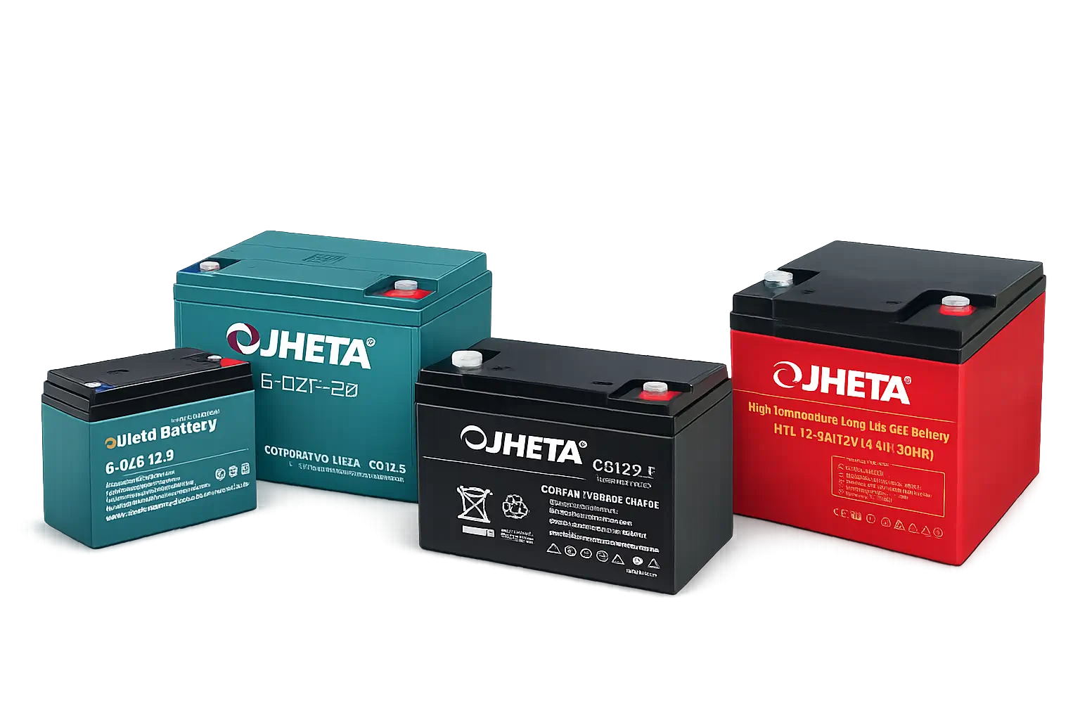 Soluciones de baterías 12V Jheta para respaldo energético, movilidad eléctrica y sistemas solares